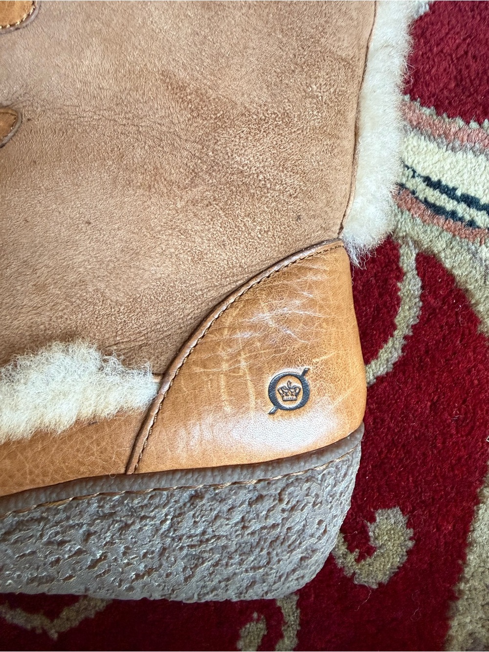 Born Mid-Calf winter boots in chestnut suede and leather - Picture 6 of 6